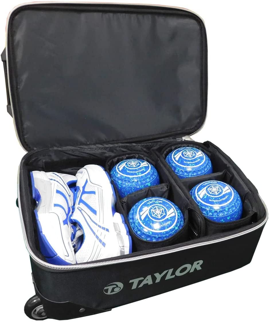 Taylor Bowls Sports Tourer Wheels Trolley Bowling Bag Green