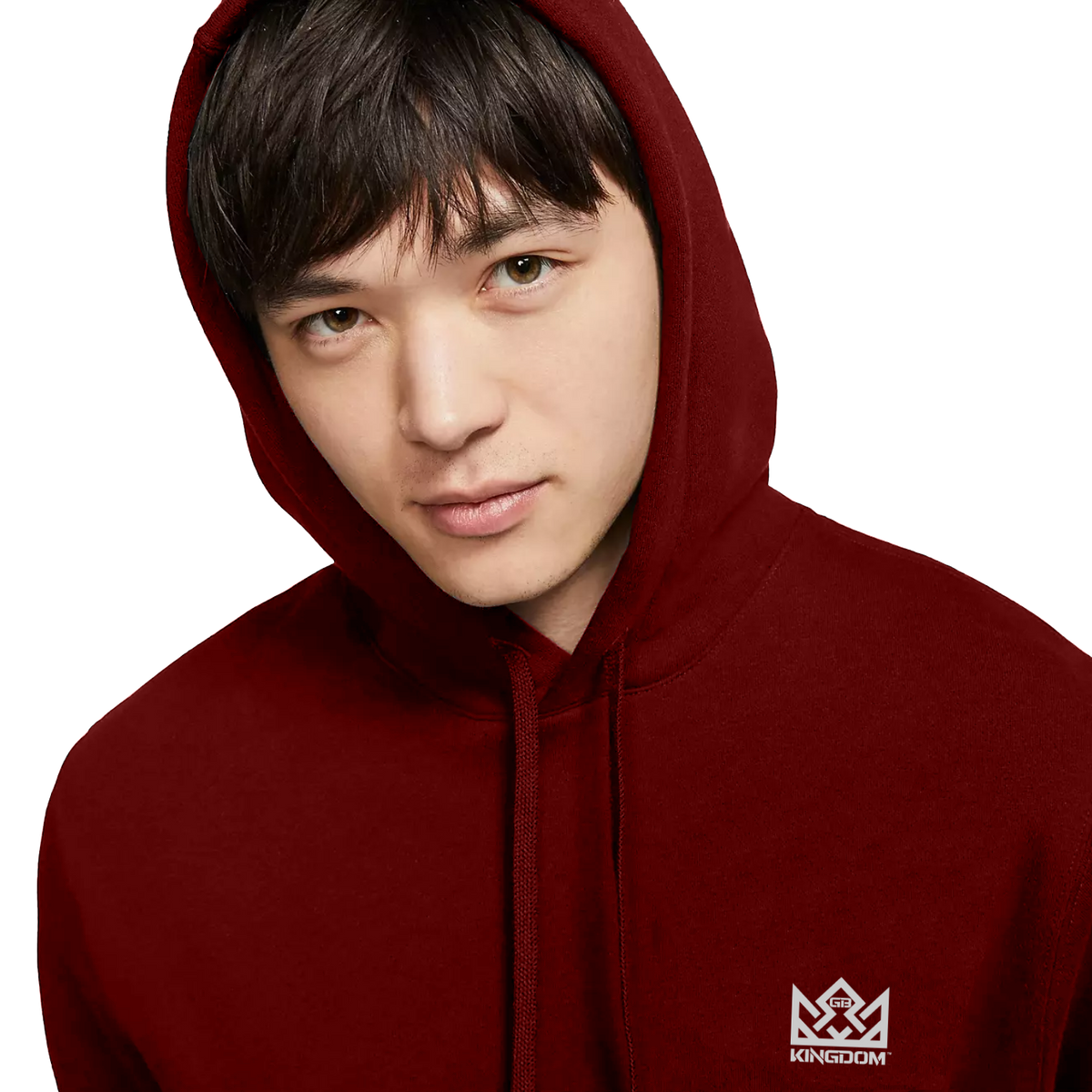 Kingdom GB Club Hooded Sweatshirt Hoodie Burgundy