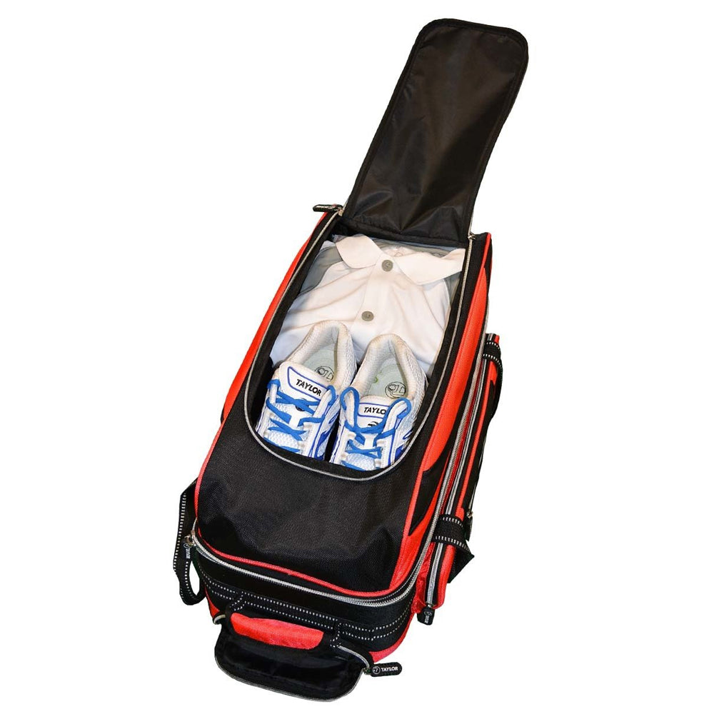 Taylor Bowls Ultimate Wheels Trolley Bowling Bag Red