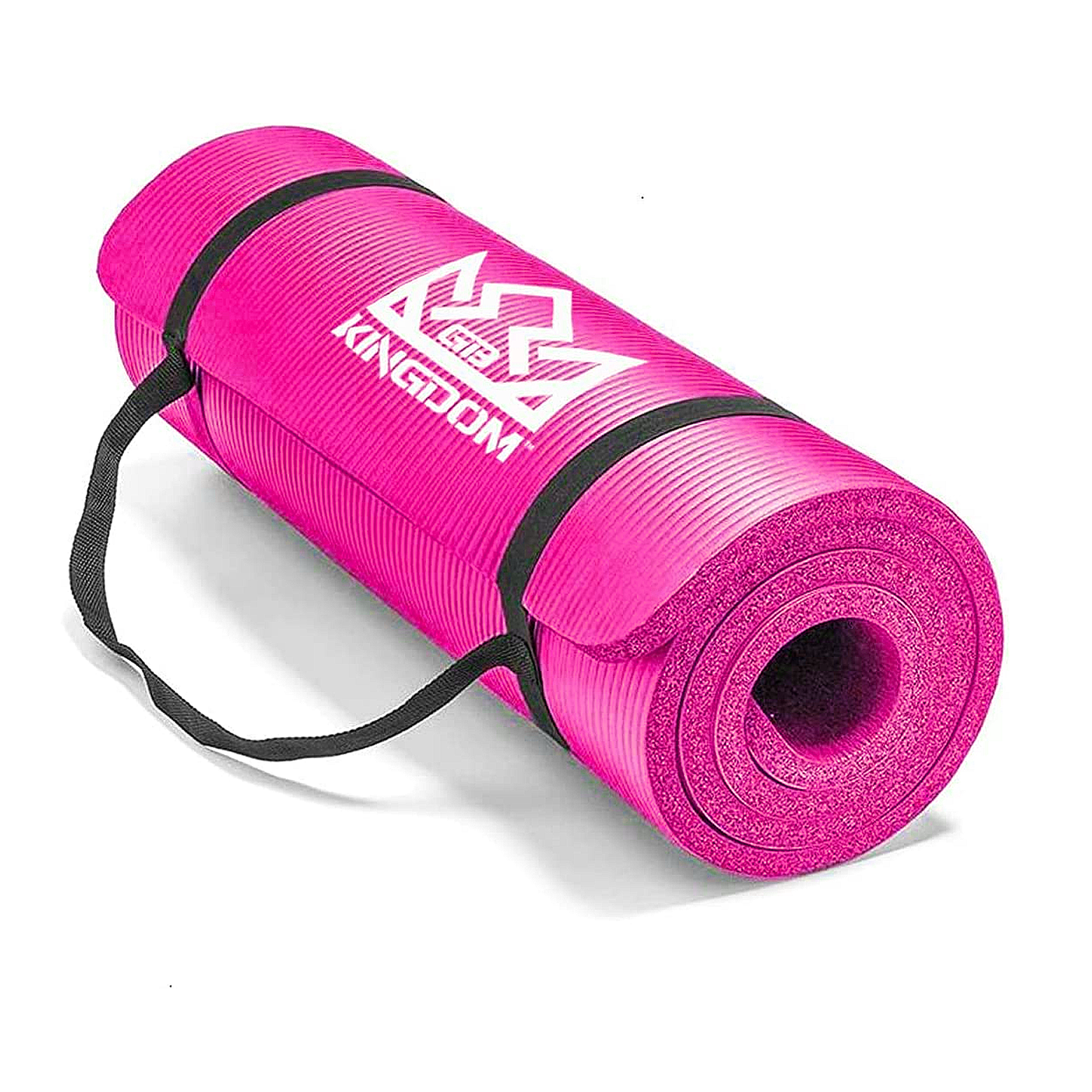 Extra Thick Yoga Mat- Non Slip Comfort Foam, Durable Exercise Mat For  Fitness, Pilates and Workout With Carrying Strap By Leisure Sports (Red)