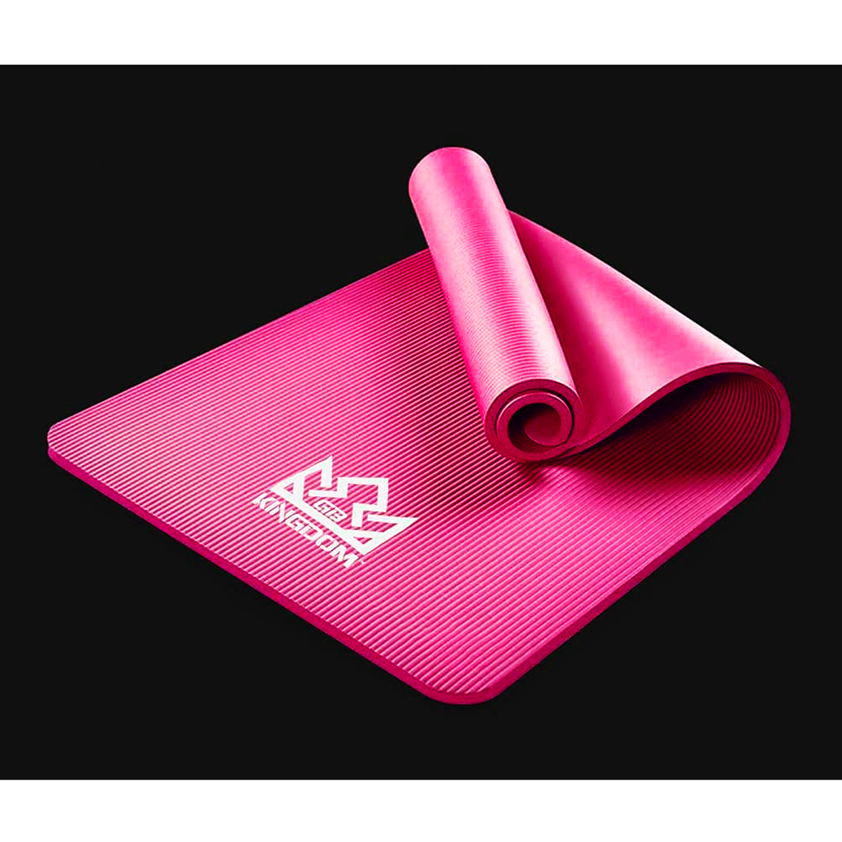 Kingdom Supreme+ 20mm Extra Thick NBR Foam Exercise Yoga Mat with Carry Strap Pink