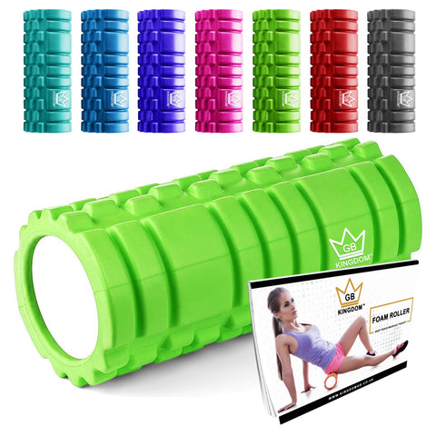 Yoga Foam Grid Roller - Fitness Roller - Massage Roller - 33 cm